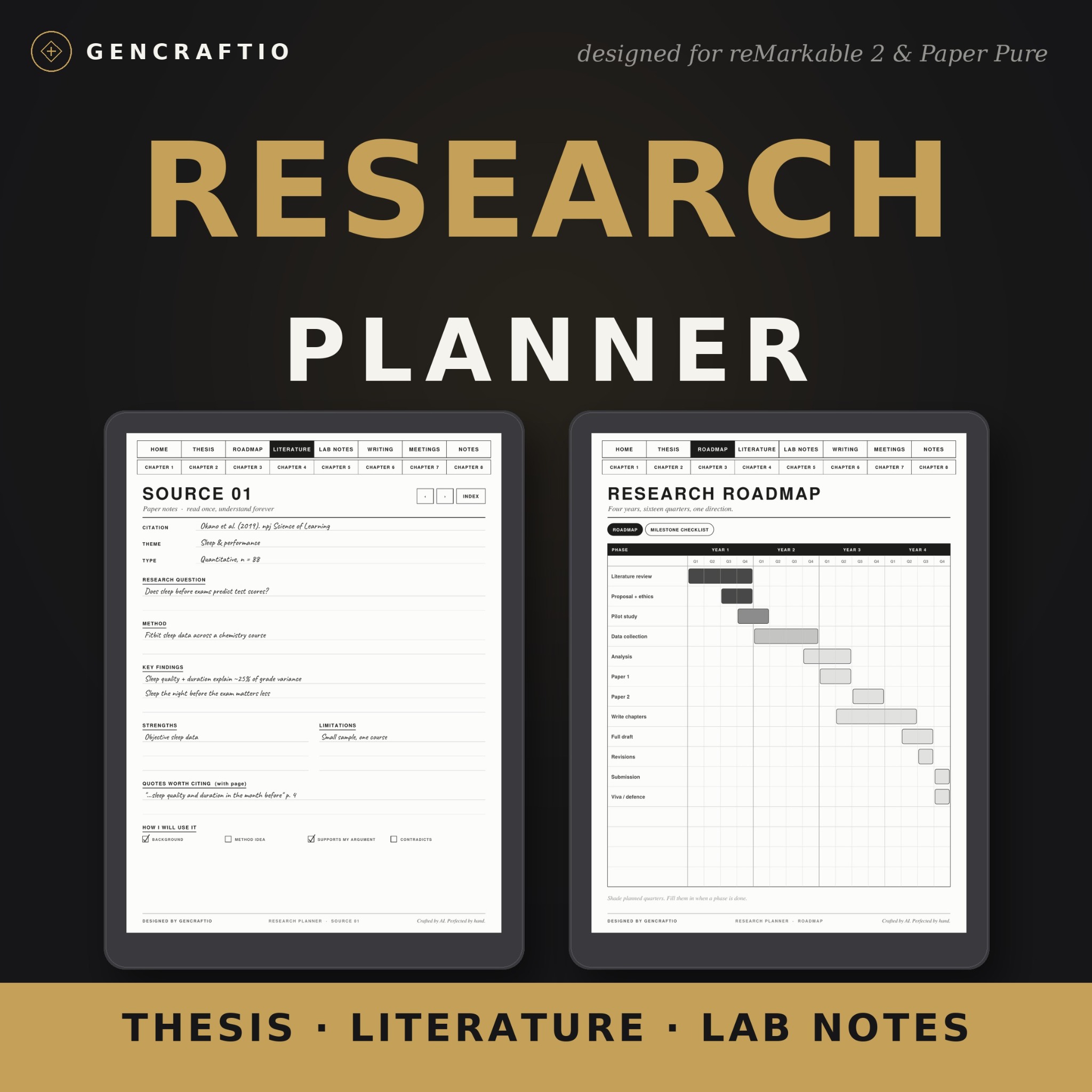 GenCraftio Research Planner